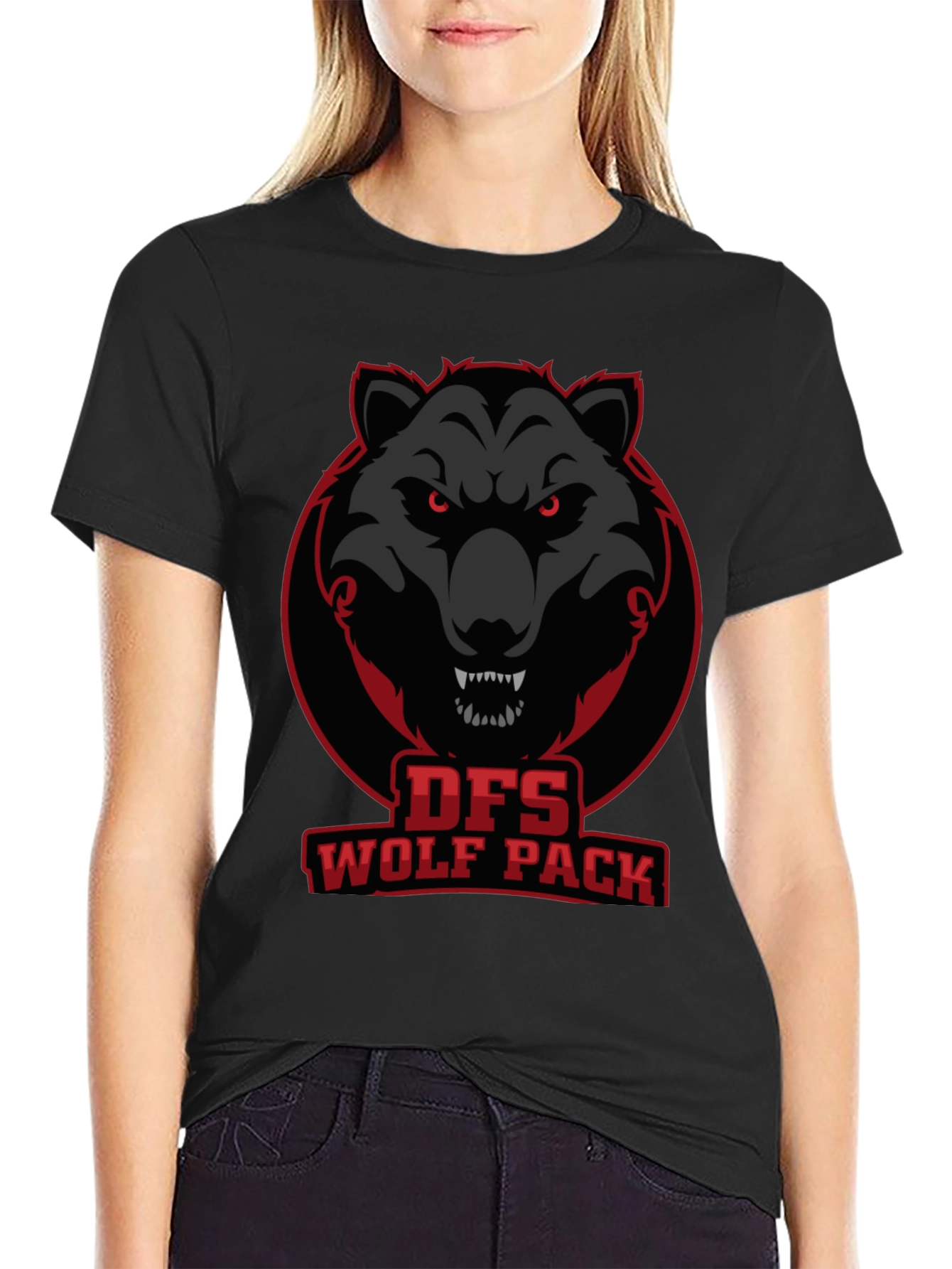 DFS Wolf Pack Graphic T-Shirt - Black