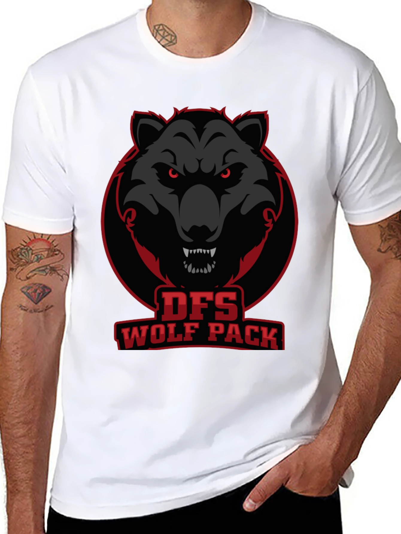 DFS Wolf Pack Graphic T-Shirt - Black