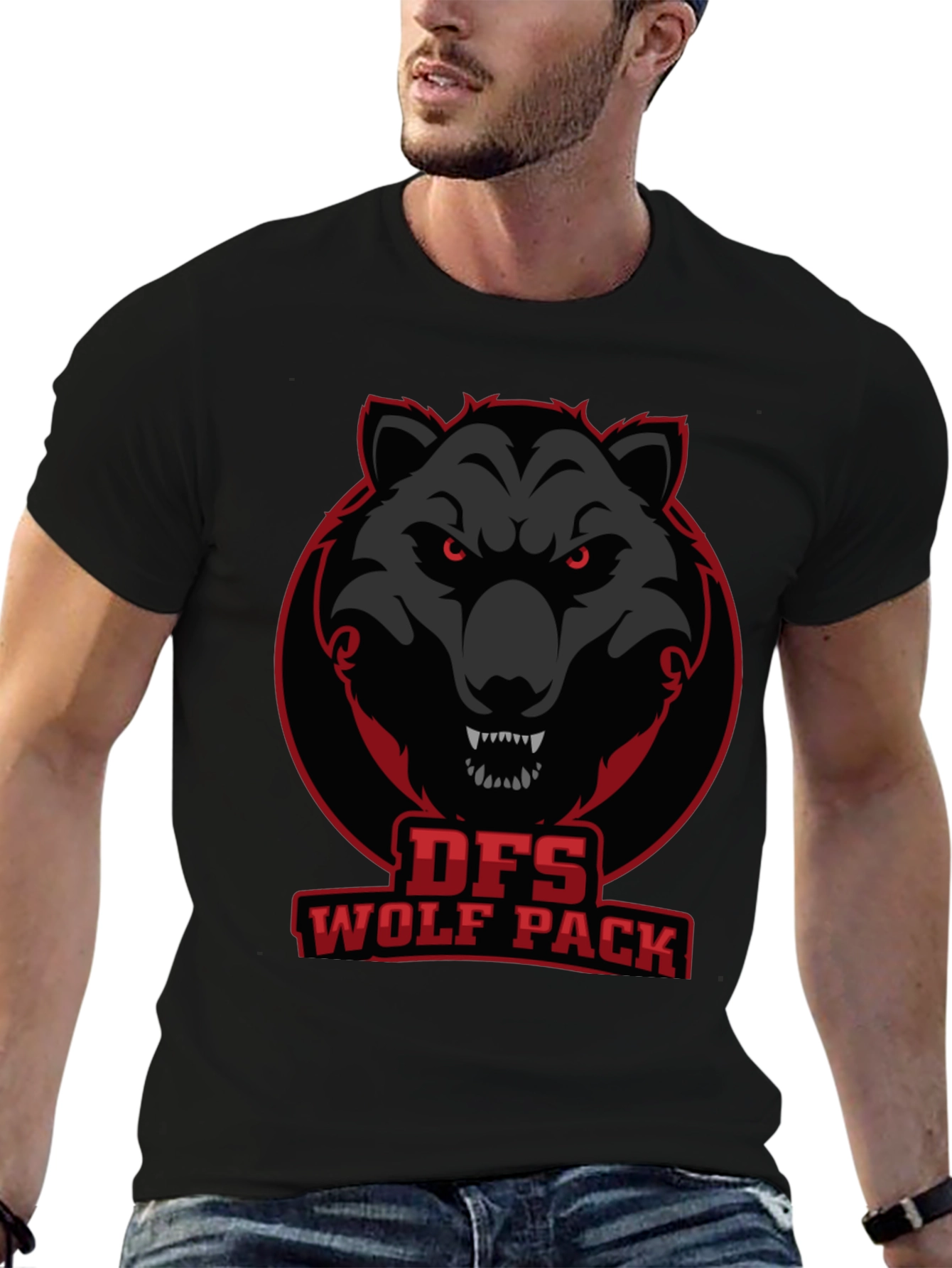 DFS Wolf Pack Graphic T-Shirt - Black
