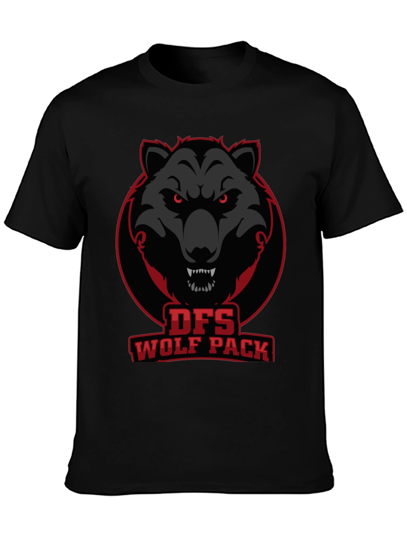DFS Wolf Pack Graphic T-Shirt - Black
