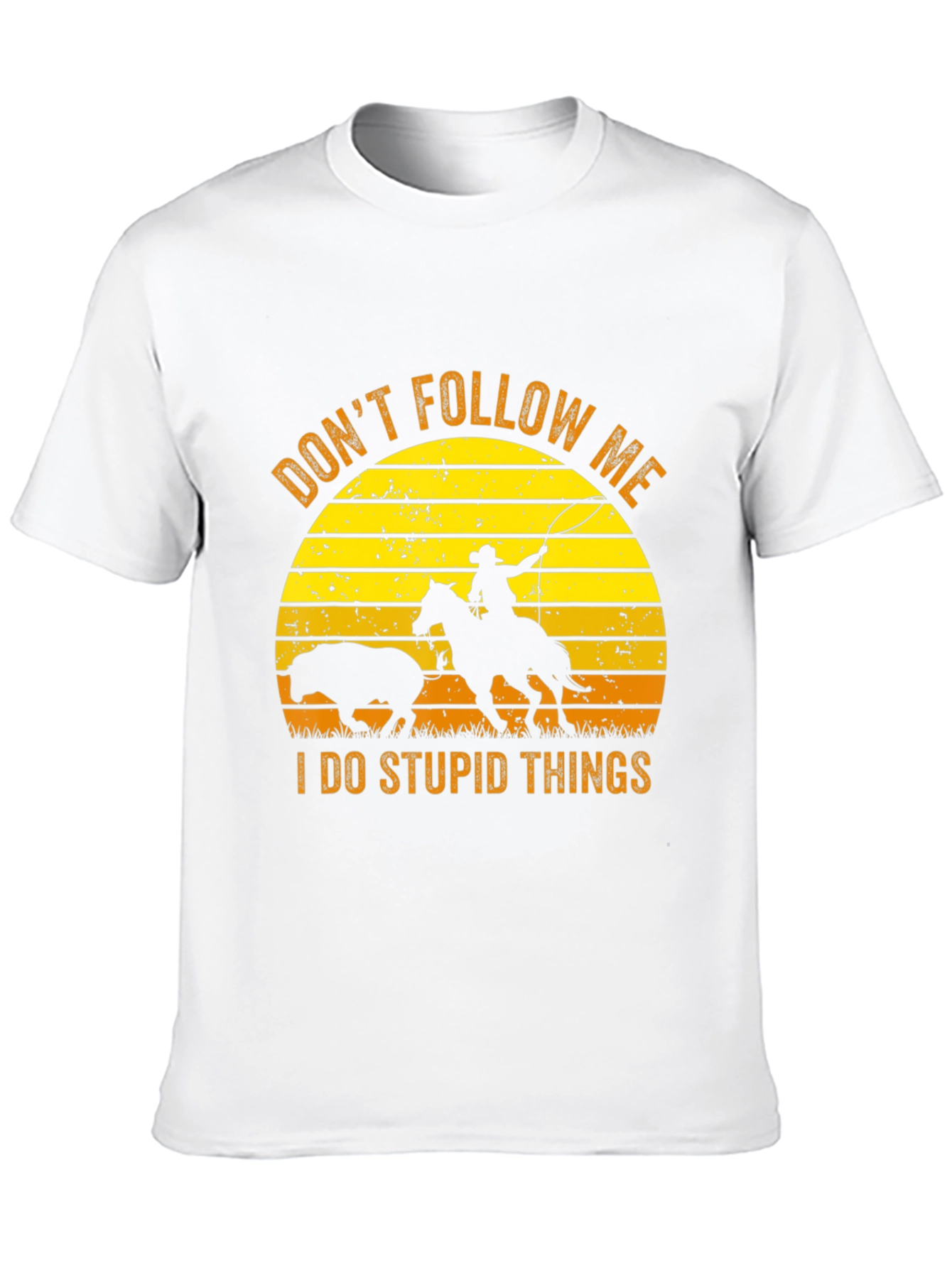 Dont Follow Me Black Graphic Tee