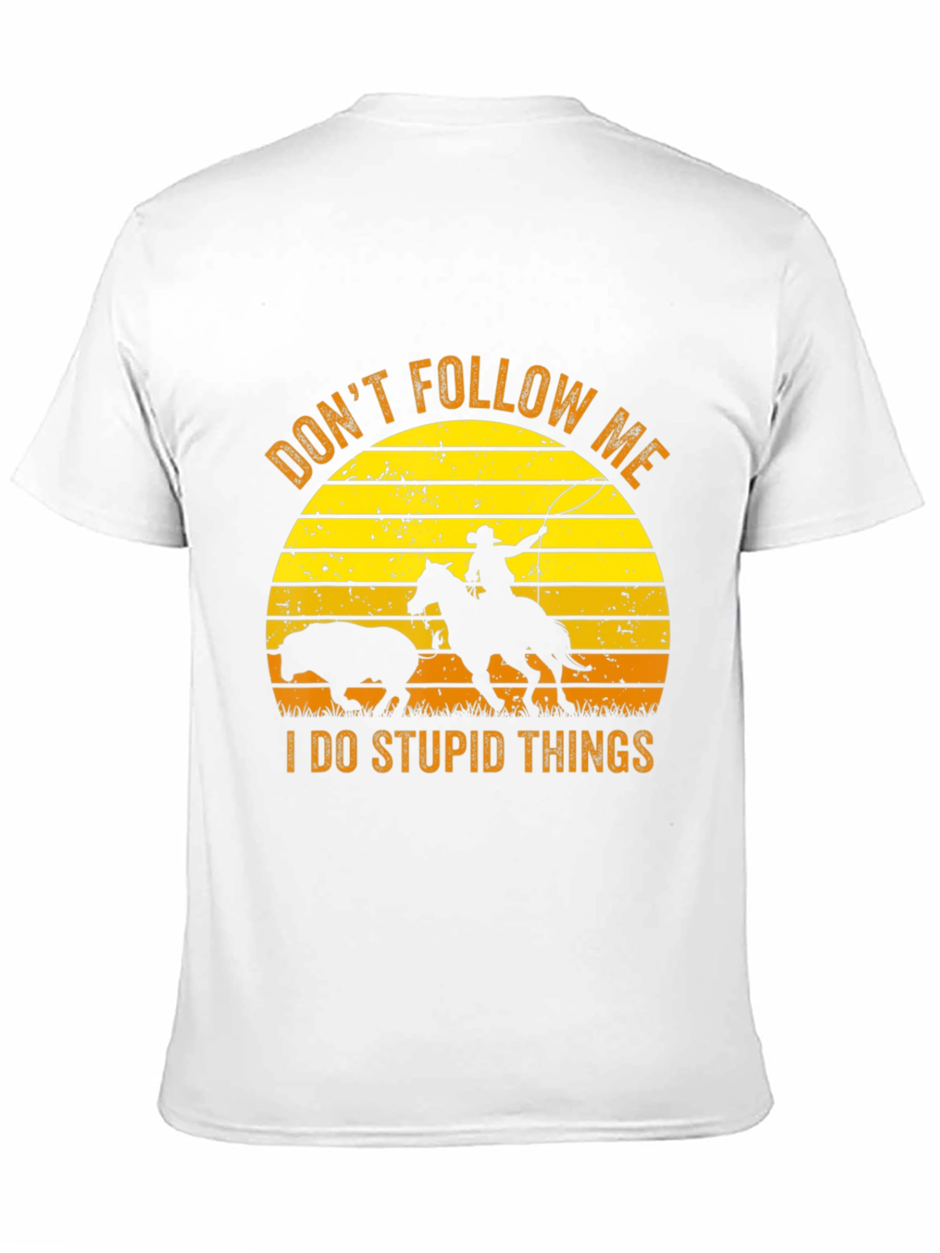 Dont Follow Me Black Graphic Tee