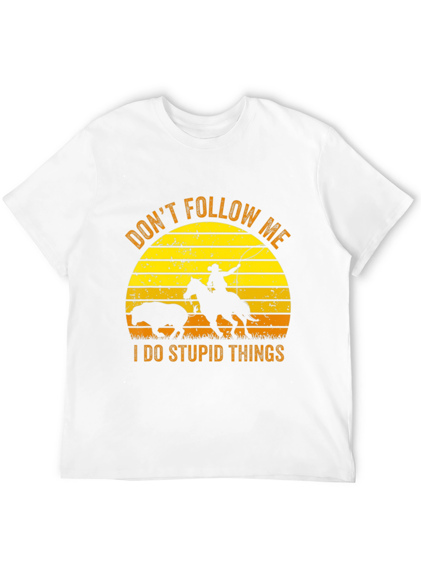 Dont Follow Me Black Graphic Tee