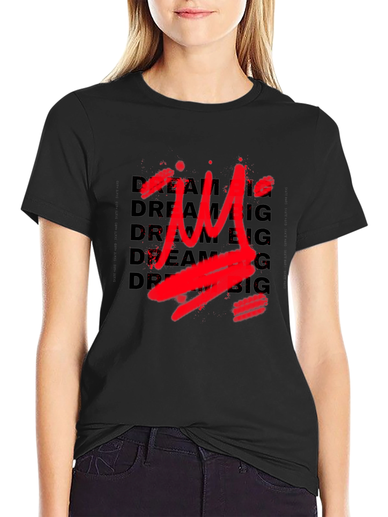 Dream Big Graphic T-Shirt - Black
