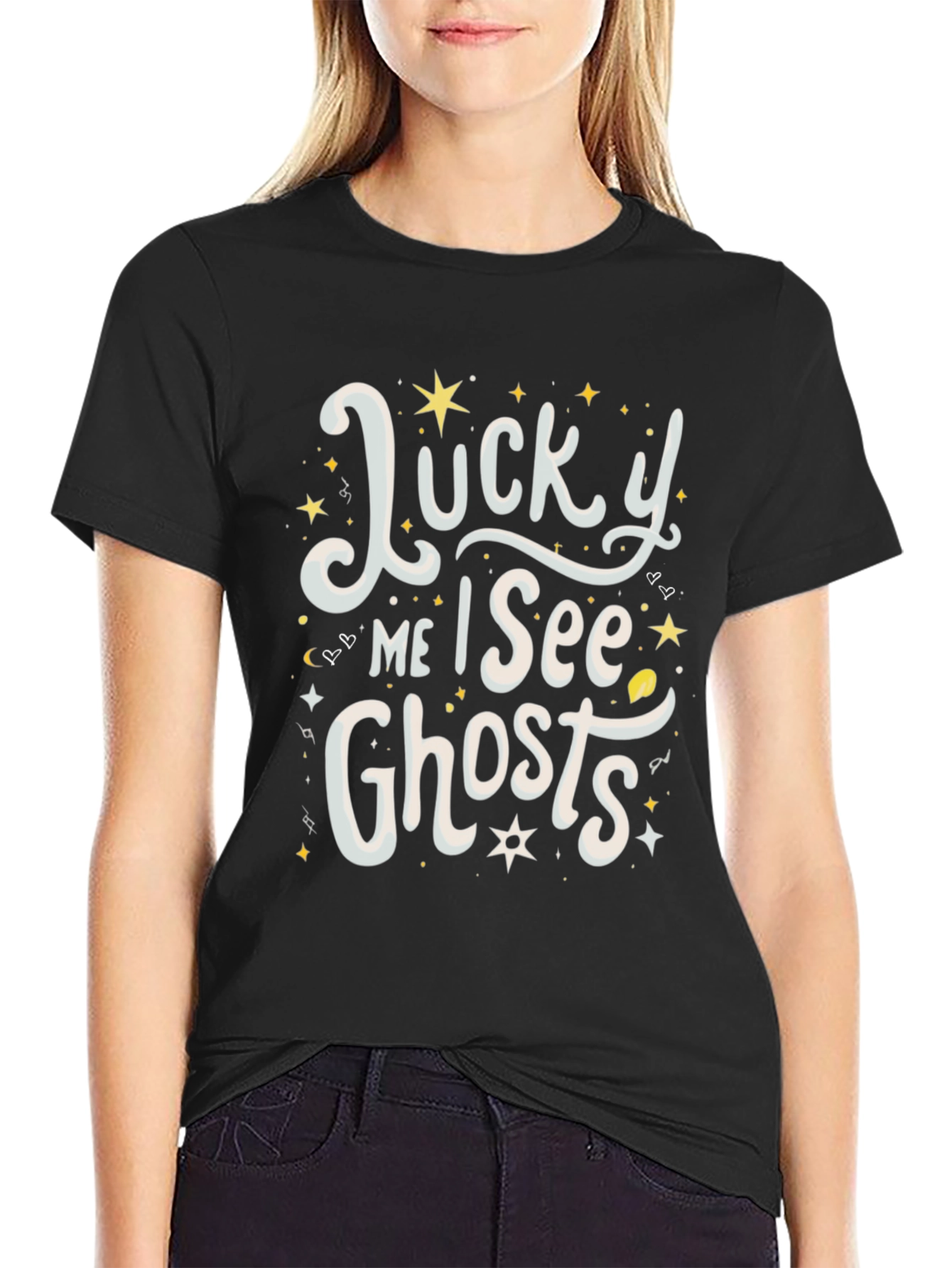 Lucky Me I See Ghosts T-Shirt Graphic Tee