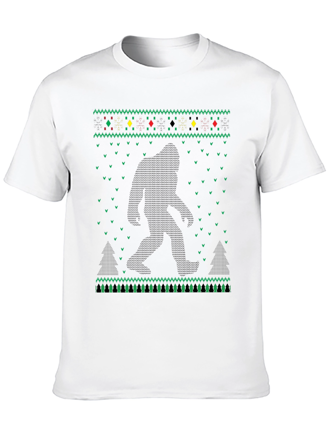 Bigfoot Ugly Christmas Sweater T-Shirt