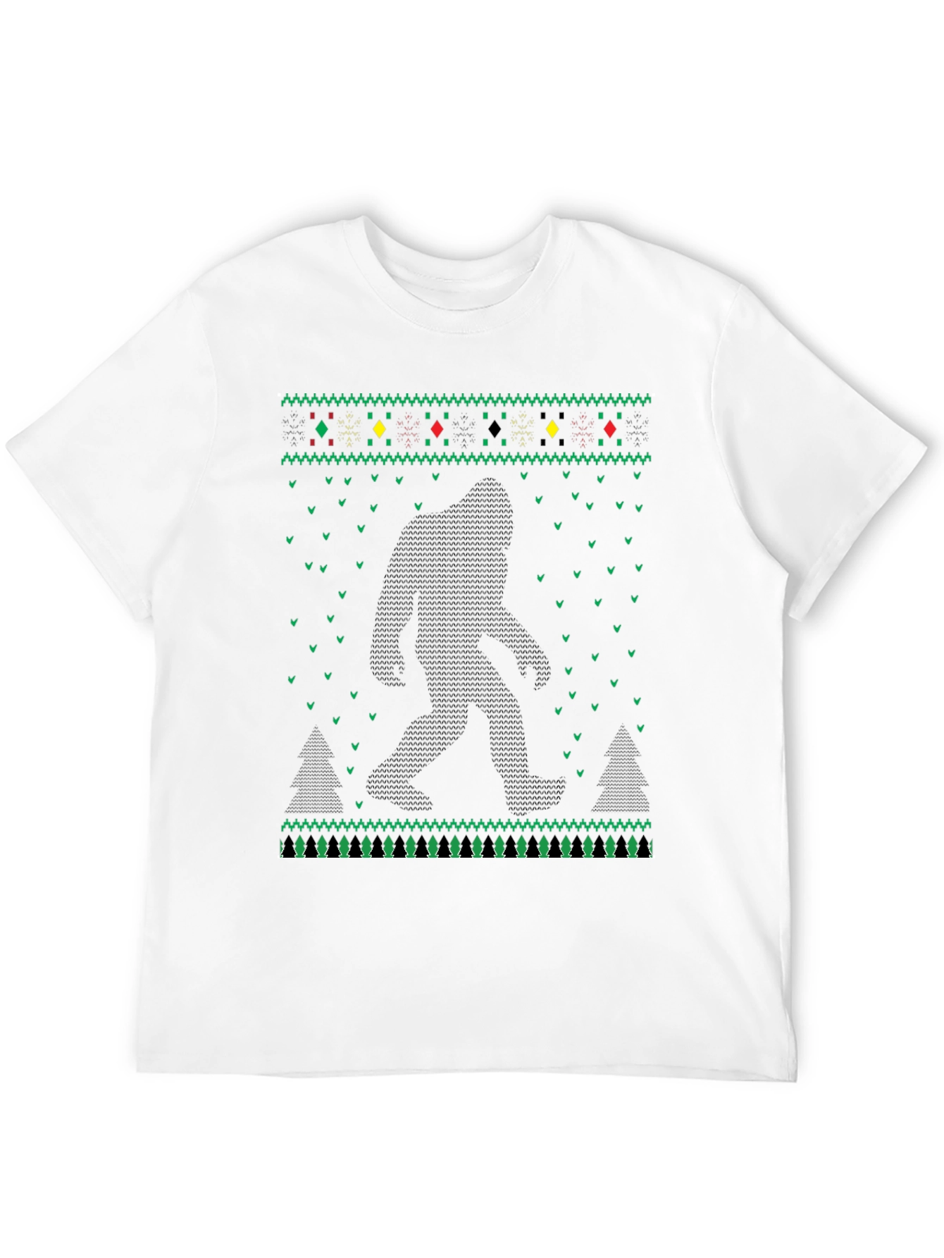 Bigfoot Ugly Christmas Sweater T-Shirt
