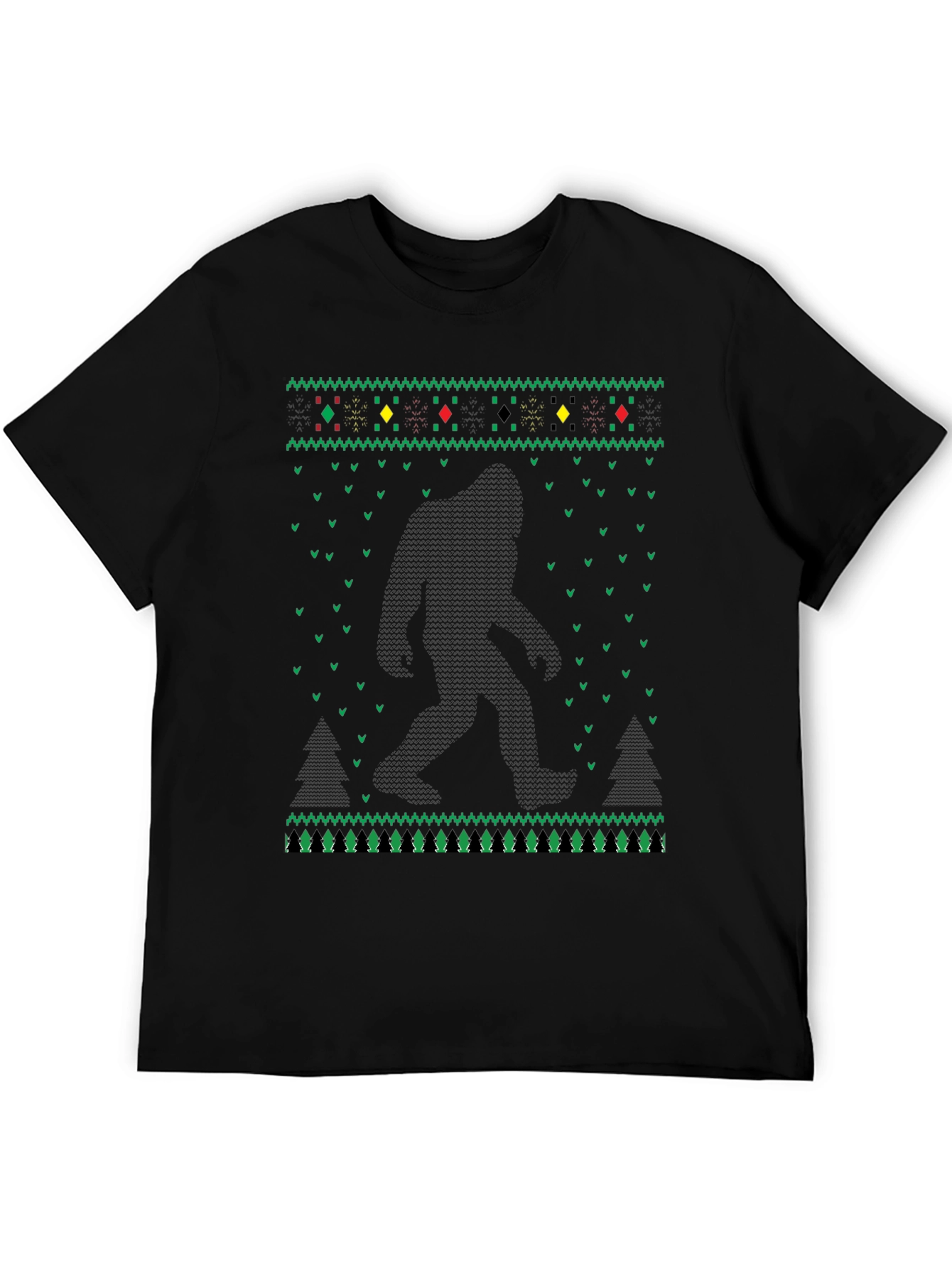 Bigfoot Ugly Christmas Sweater T-Shirt