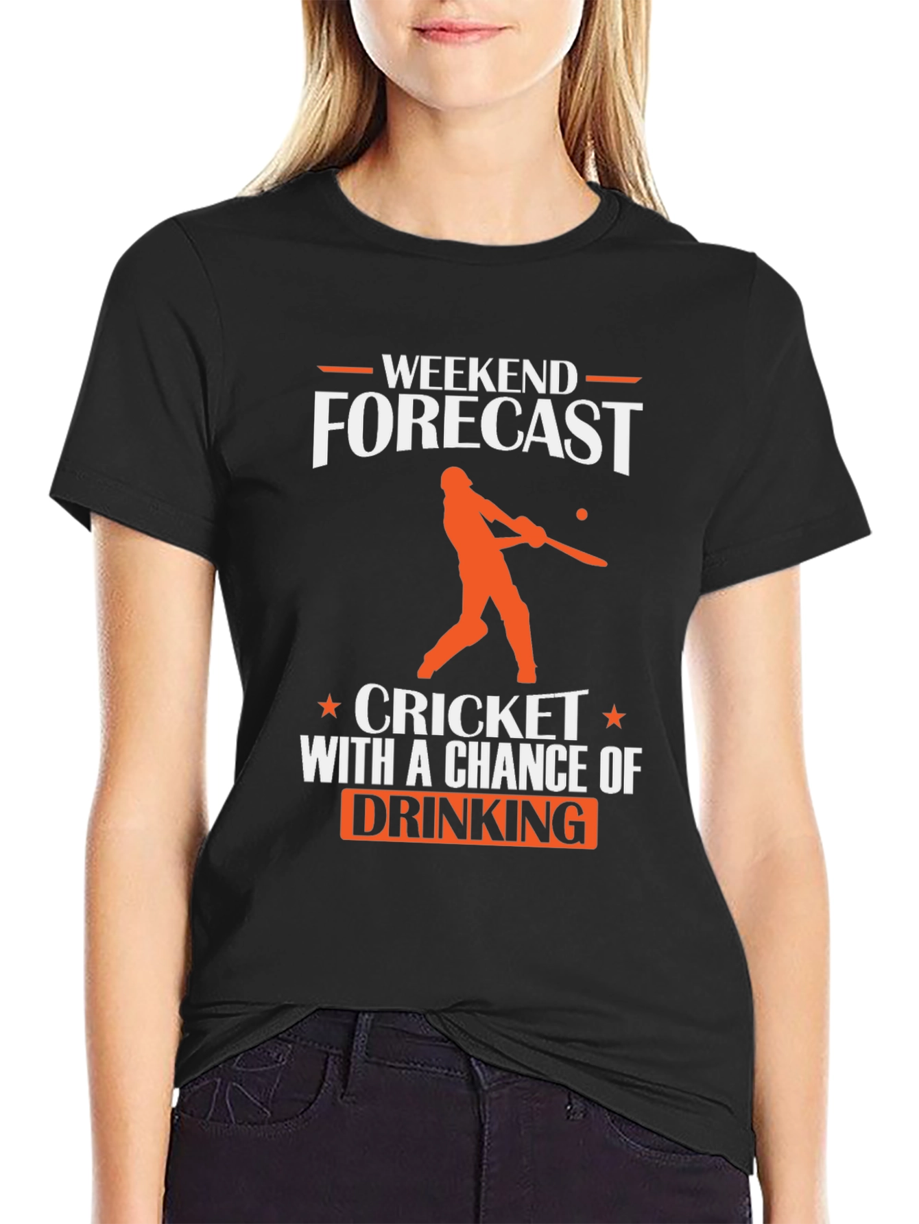 Weekend Cricket & Drinking Forecast T-Shirt
