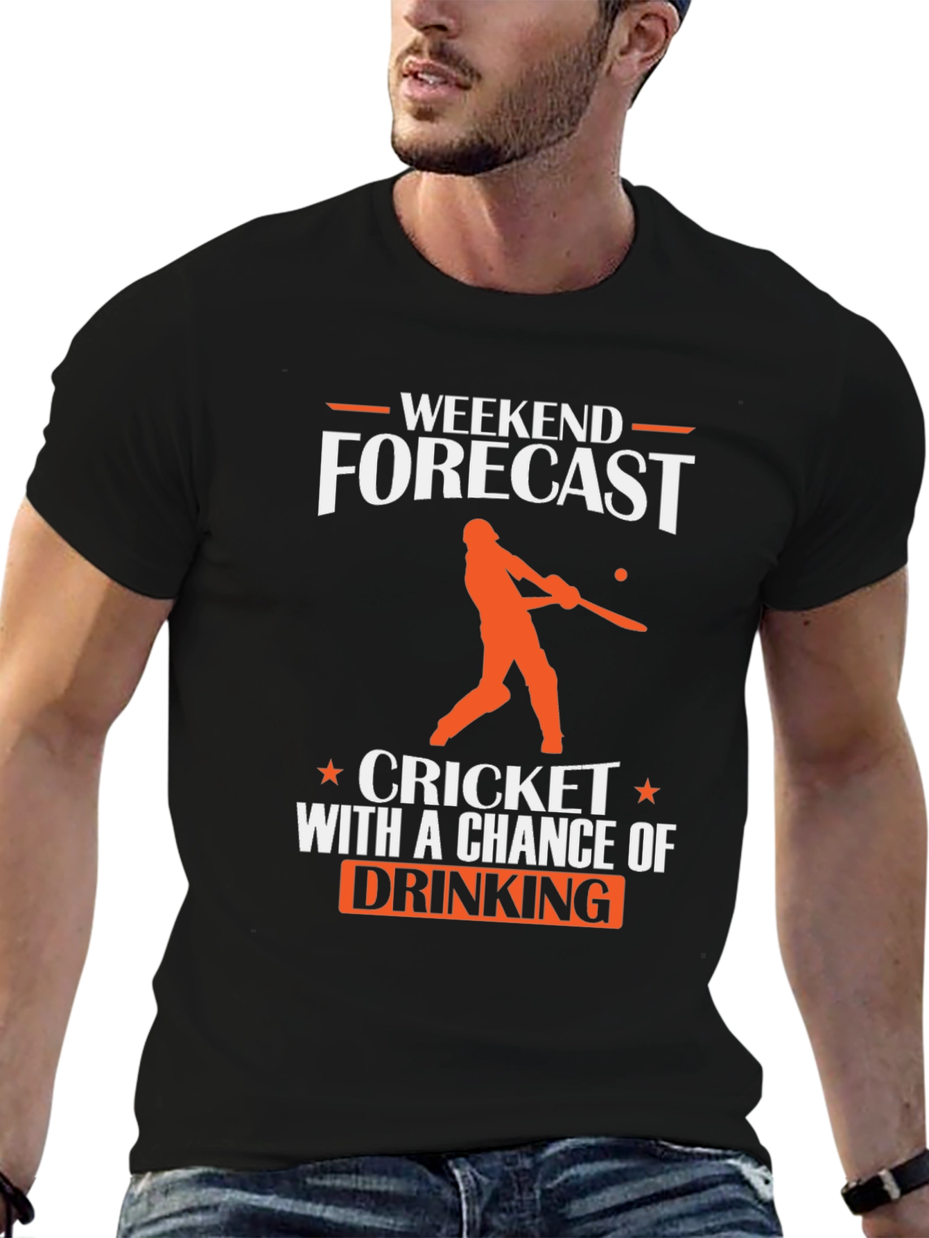 Weekend Cricket & Drinking Forecast T-Shirt