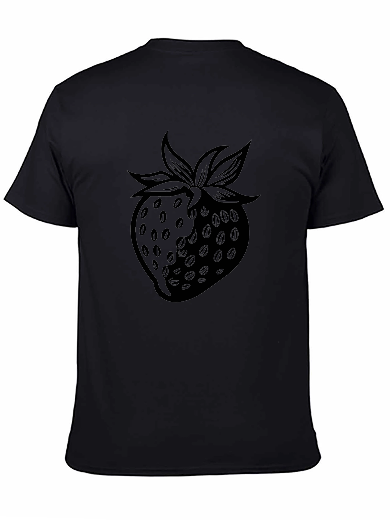 Black Strawberry Graphic T-Shirt