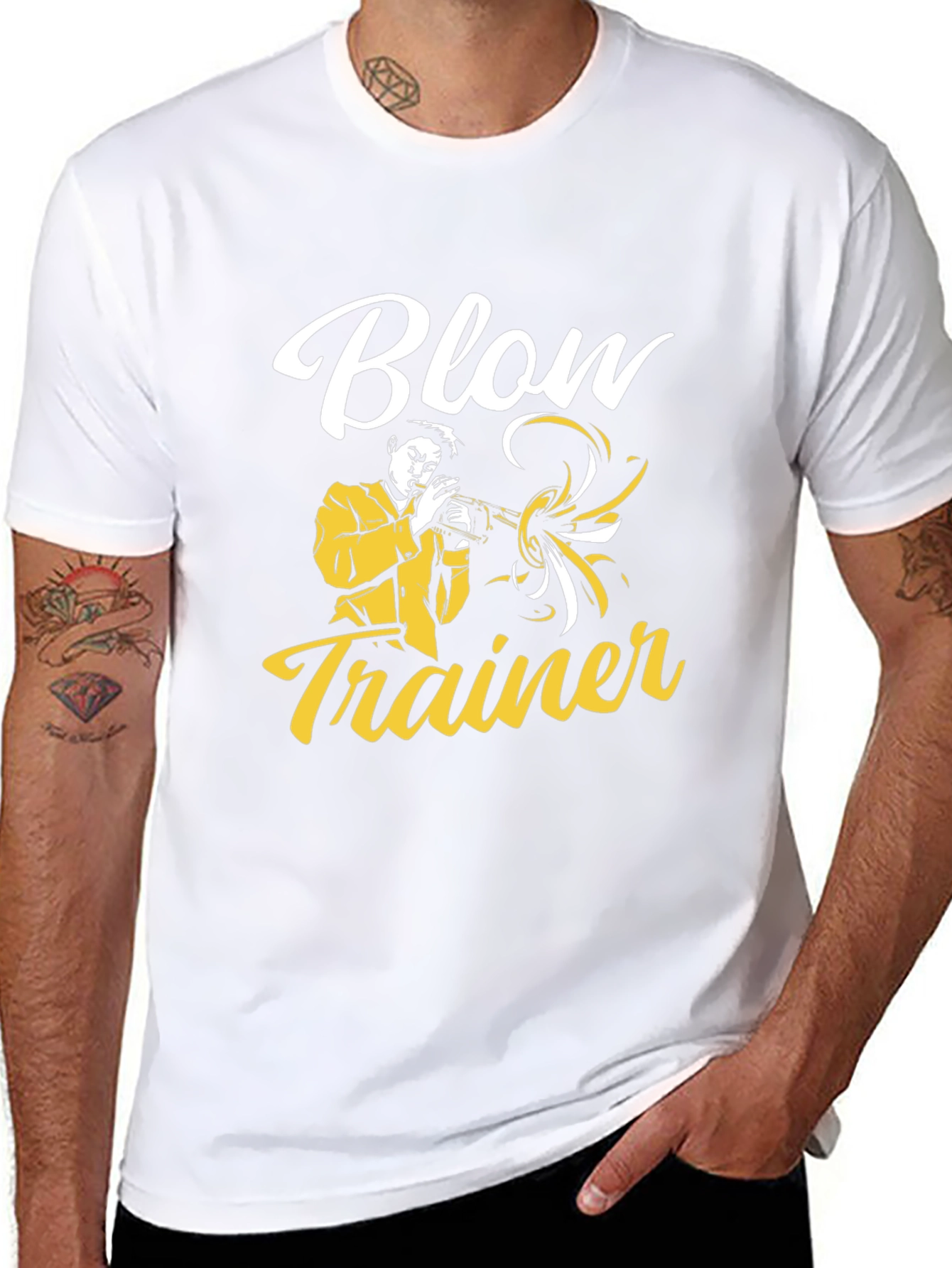 Blow Trainer T-Shirt - Funny Music Tee