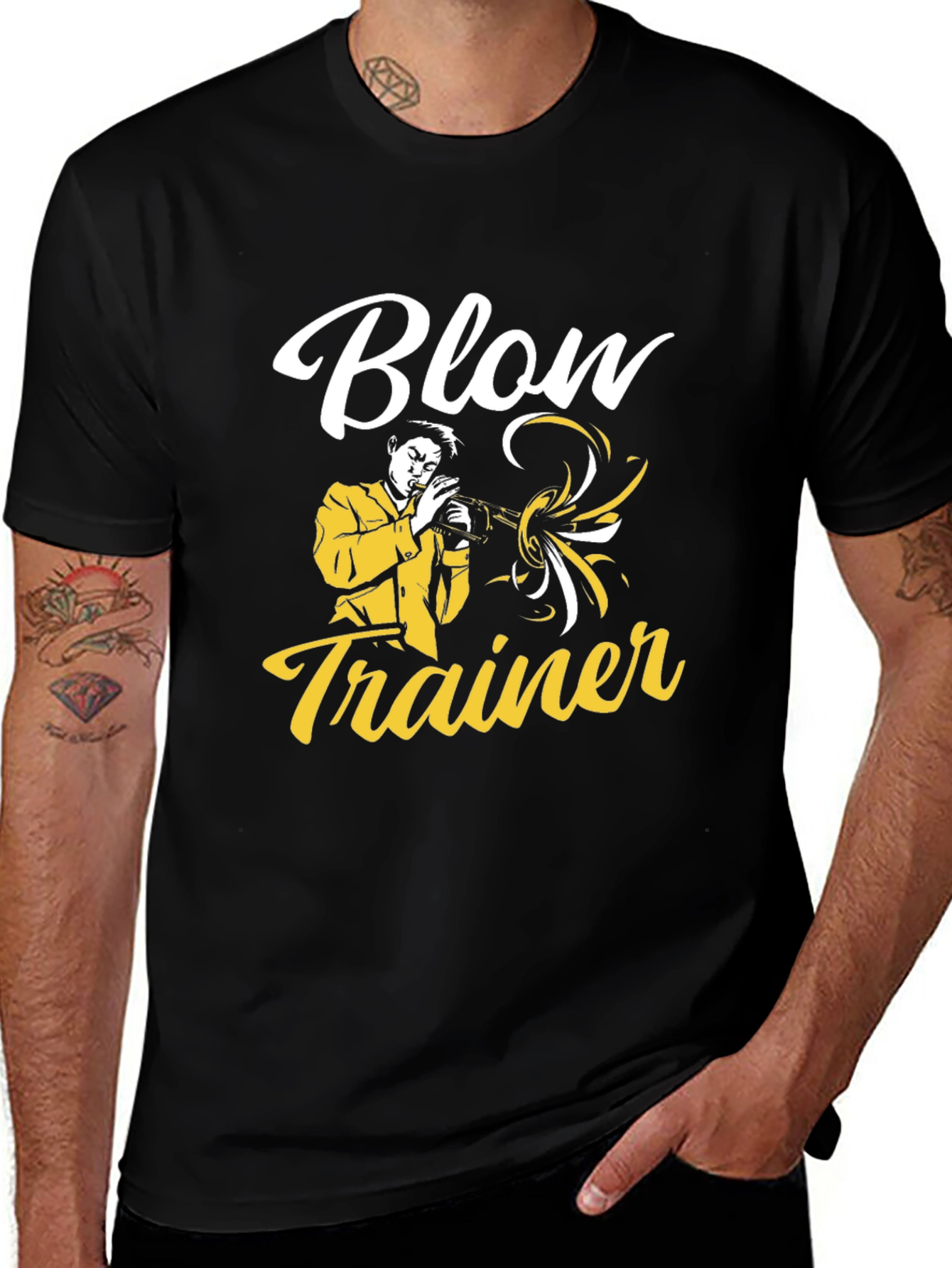 Blow Trainer T-Shirt - Funny Music Tee