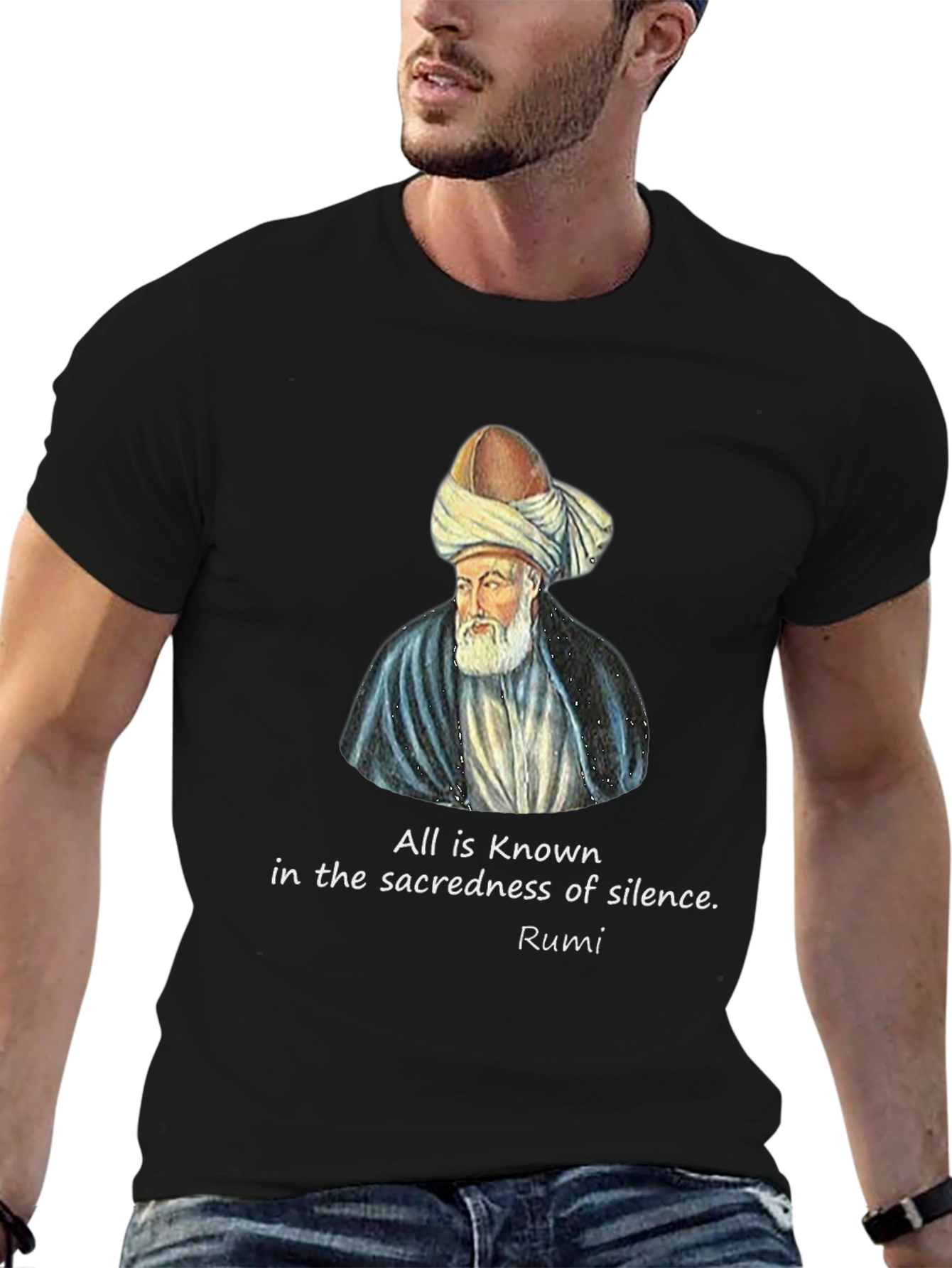 Rumi Quote Black T-Shirt