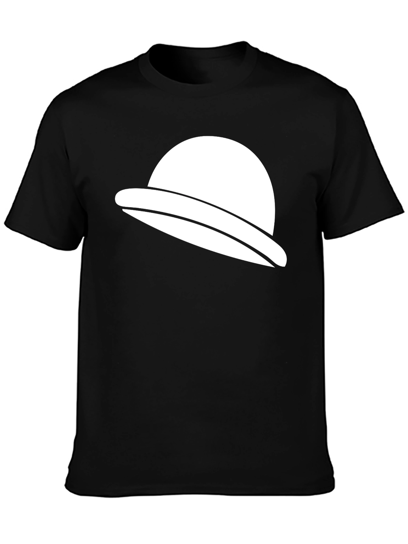 UFO Graphic Tee - Black Cotton Casual T-Shirt