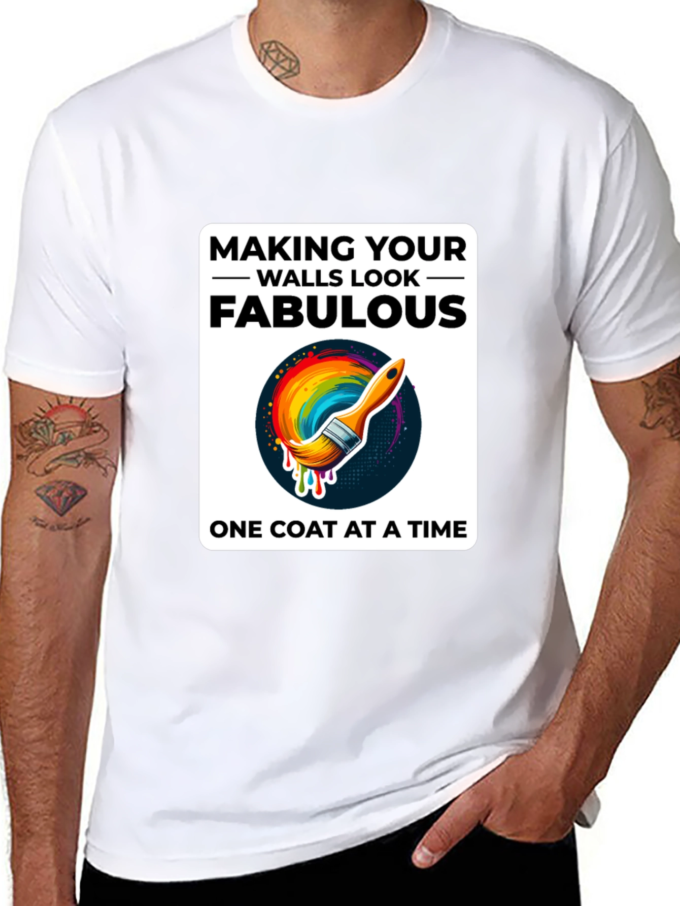 Fabulous Walls T-Shirt Painting Design