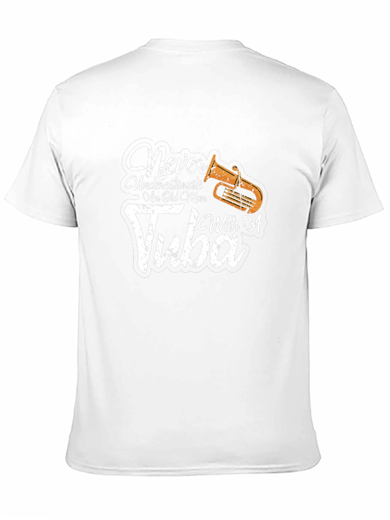 Never Underestimate An Old Man With A Tuba T-Shirt