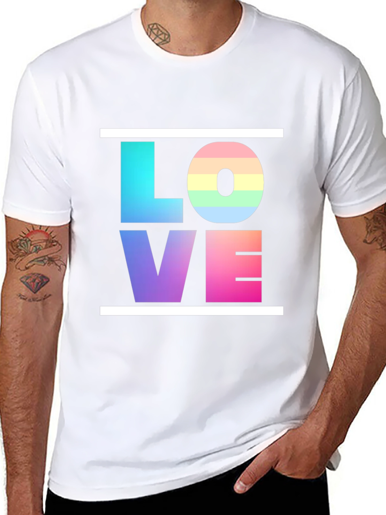 Rainbow Love T-Shirt - Pride & Positivity