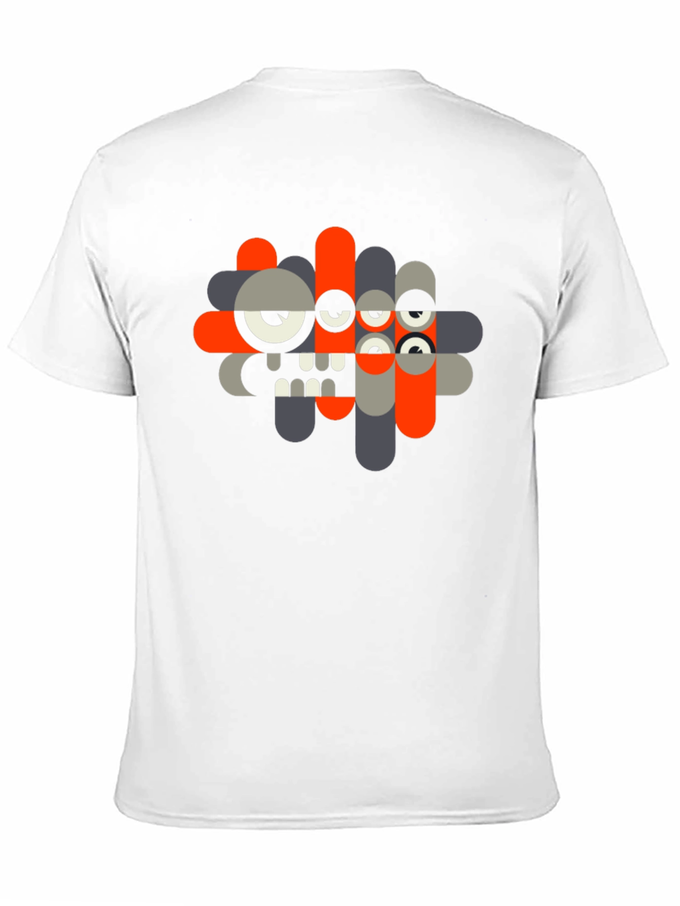 Abstract Monster Graphic Black T-Shirt