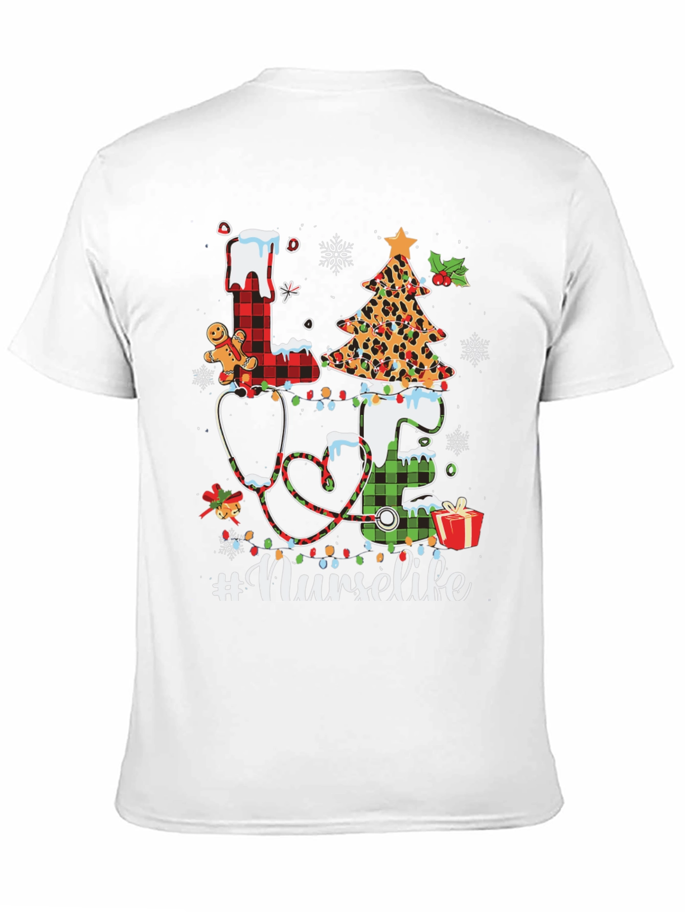 Nurse Life Christmas Graphic Tee