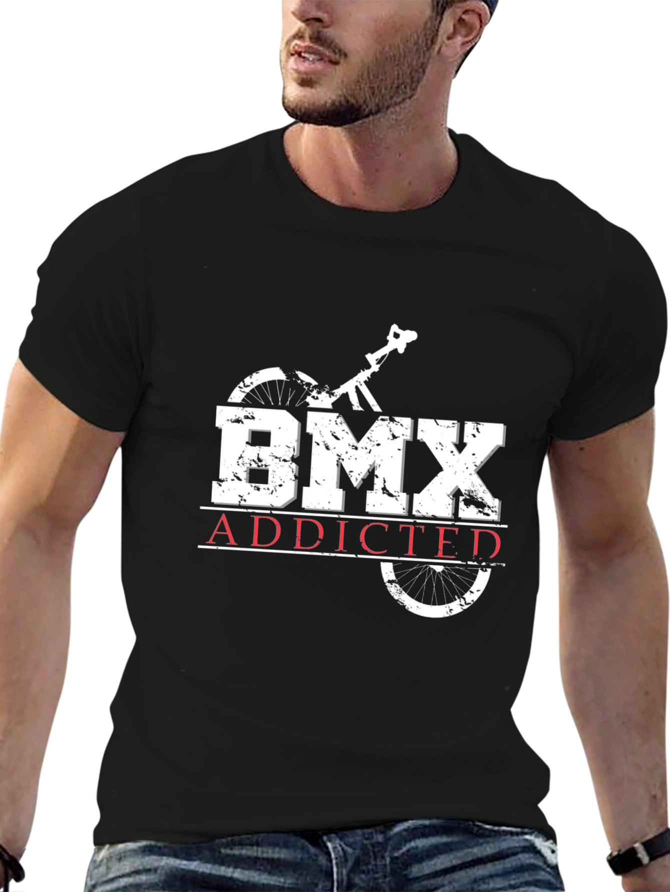 BMX Addicted Black T-Shirt