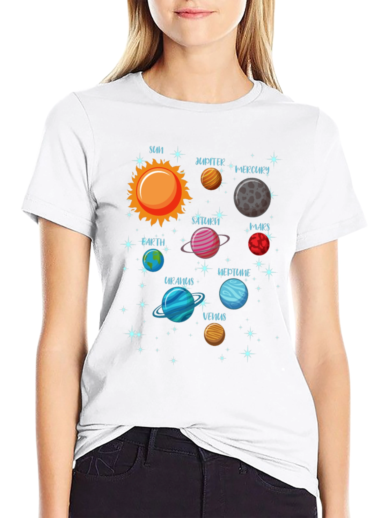 Planets Solar System Graphic T-Shirt