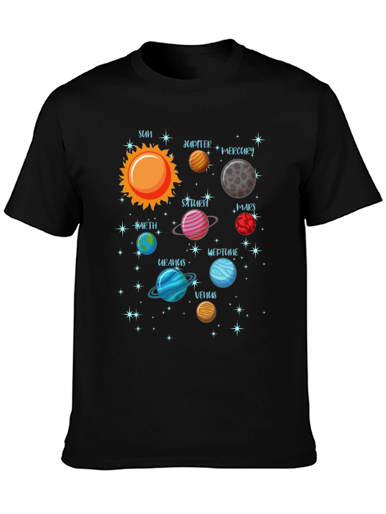 Planets Solar System Graphic T-Shirt