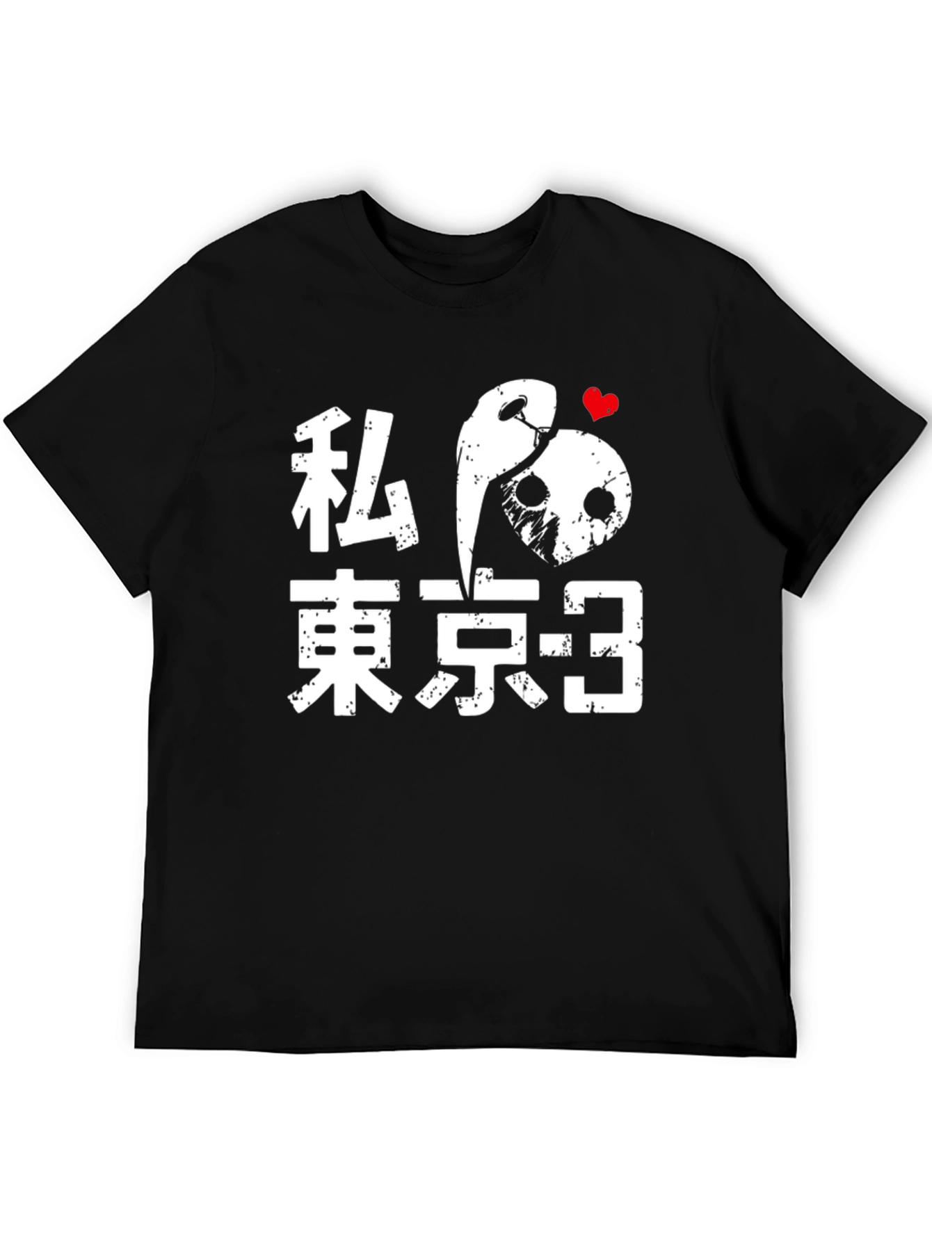 Tokyo-3 Anime Graphic T-Shirt - Soft Black Cotton