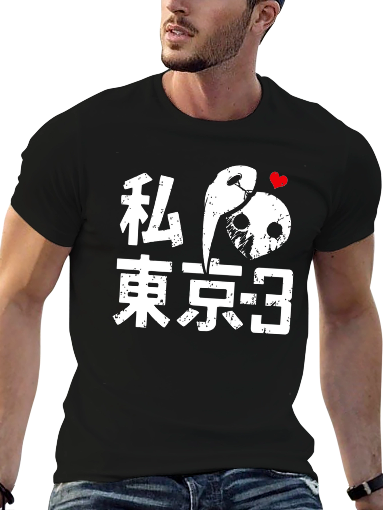 Tokyo-3 Anime Graphic T-Shirt - Soft Black Cotton