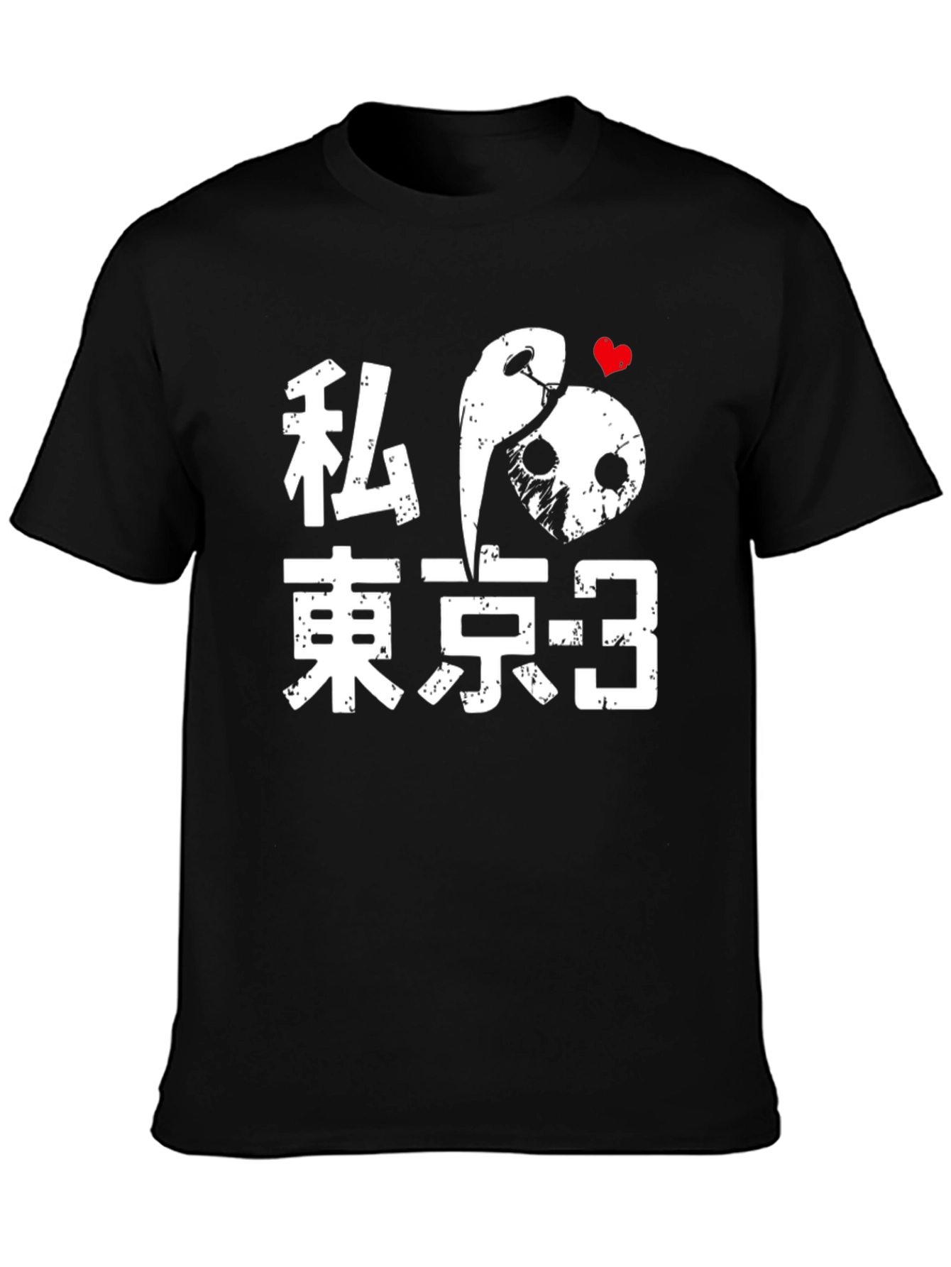 Tokyo-3 Anime Graphic T-Shirt - Soft Black Cotton