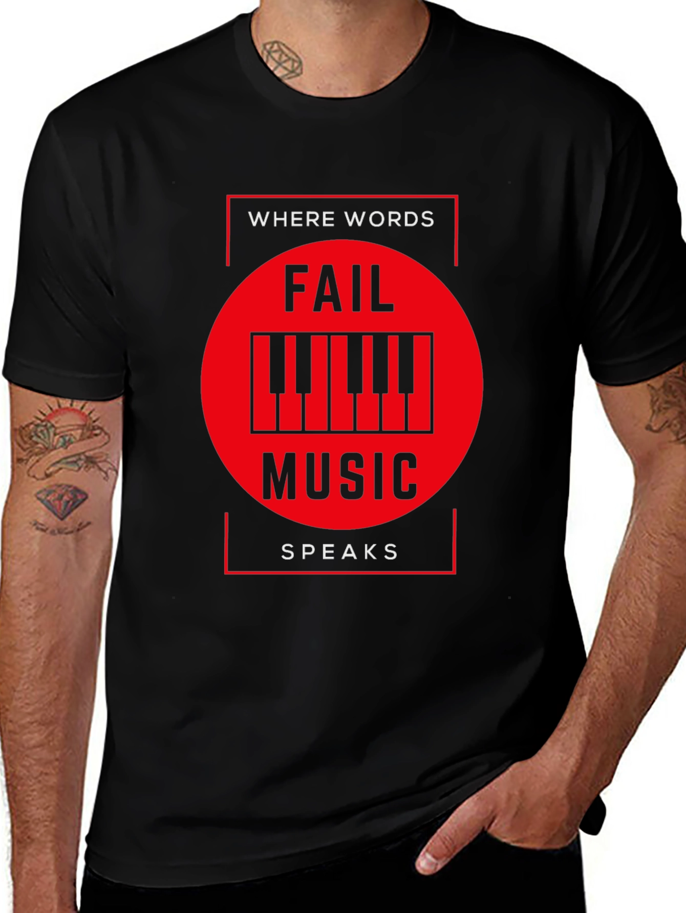 Music Speaks T-Shirt - Where Words Fail