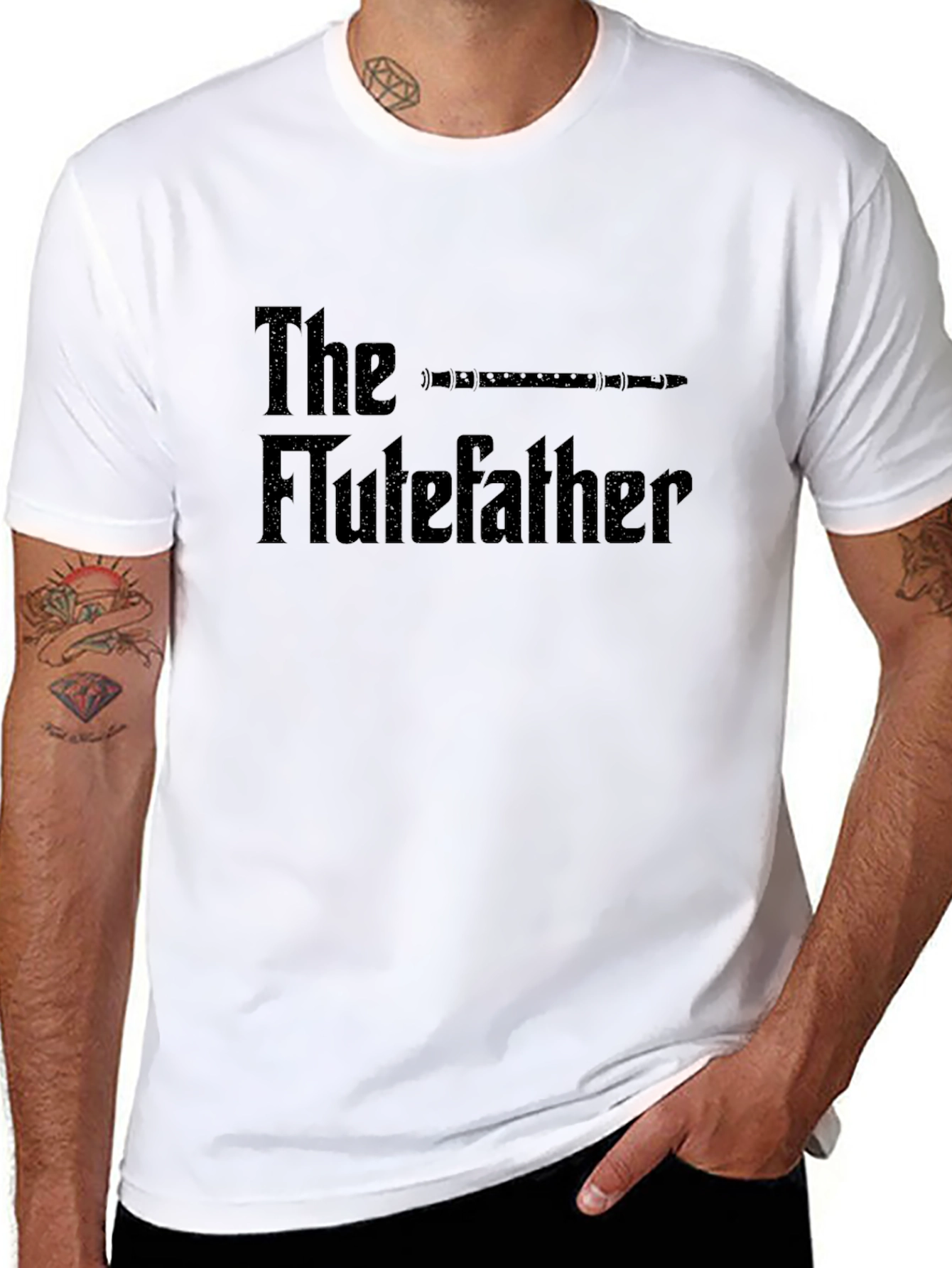 The Flutefather T-Shirt - Music Lover Tee