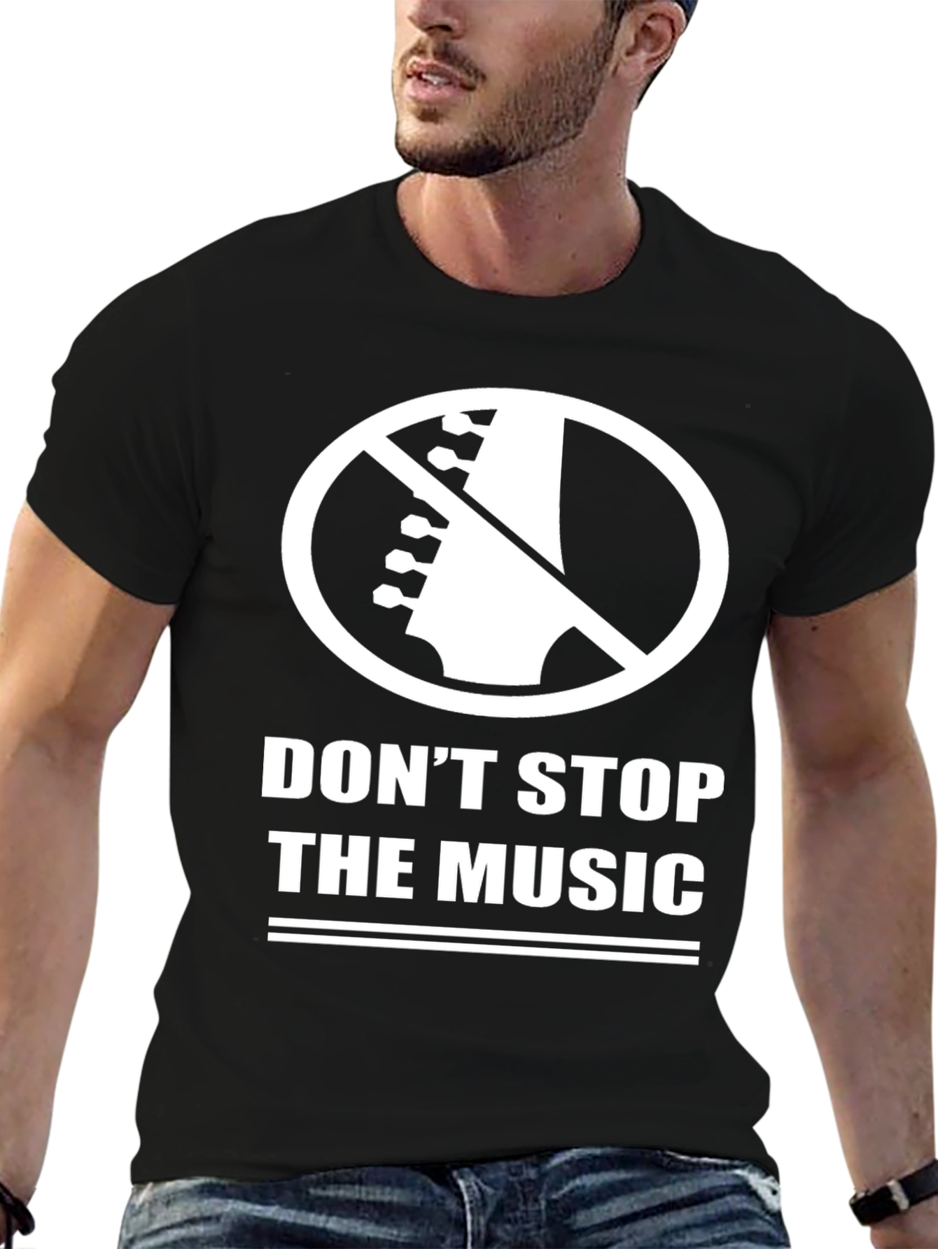 Dont Stop The Music Black T-Shirt