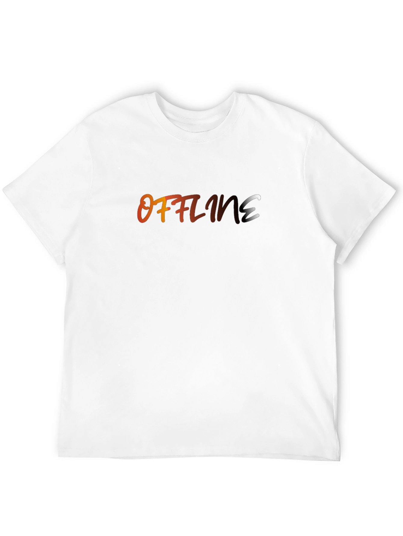 Offline Gradient Text Graphic T-Shirt