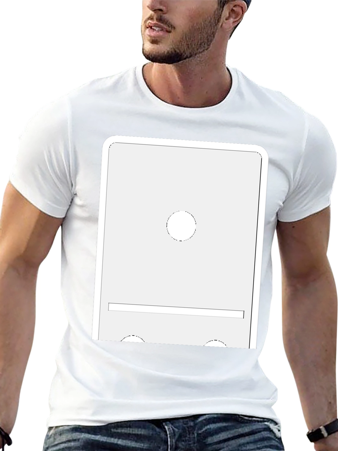 Modern Domino Graphic Tee - Unique Design