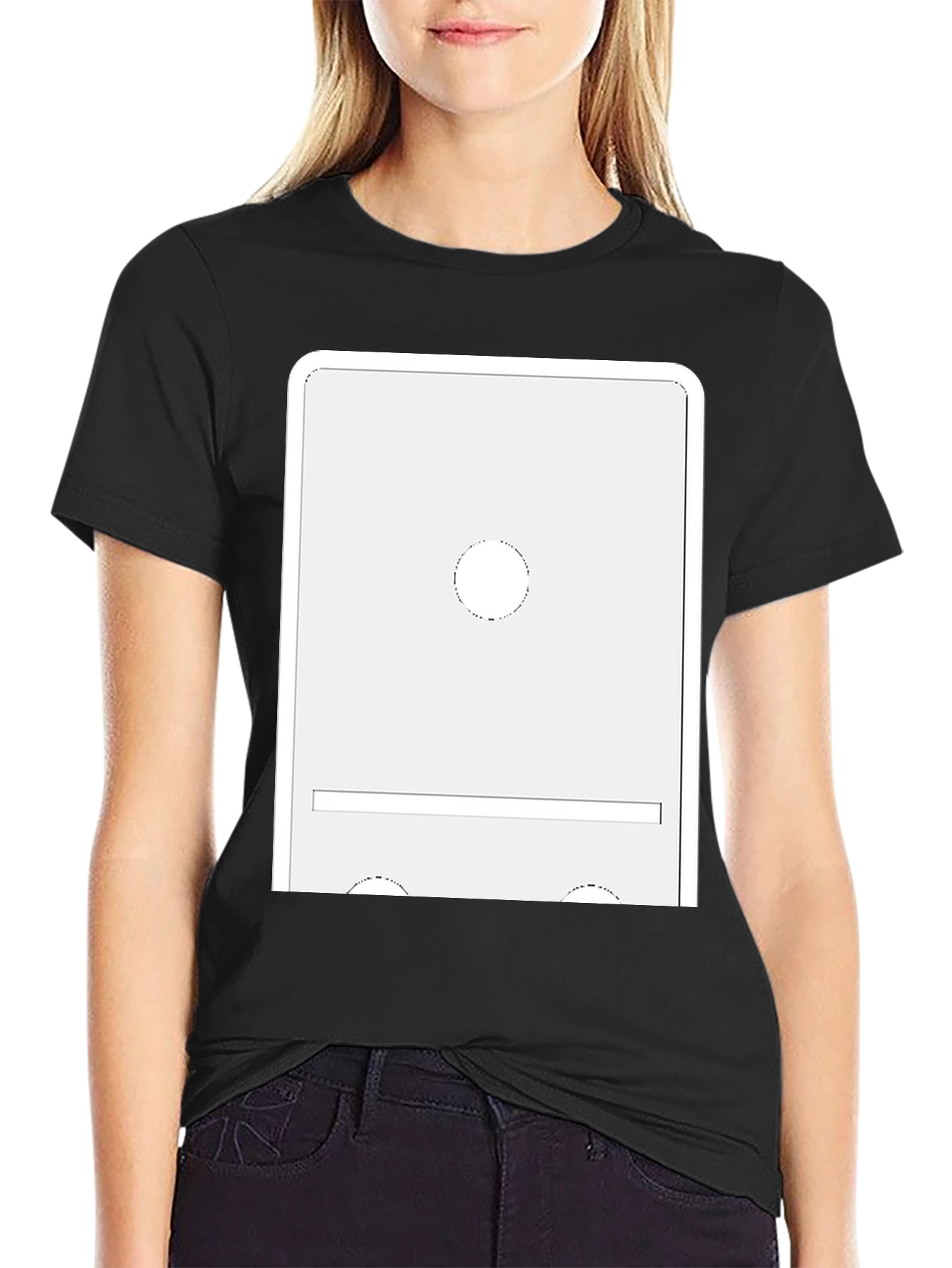 Modern Domino Graphic Tee - Unique Design