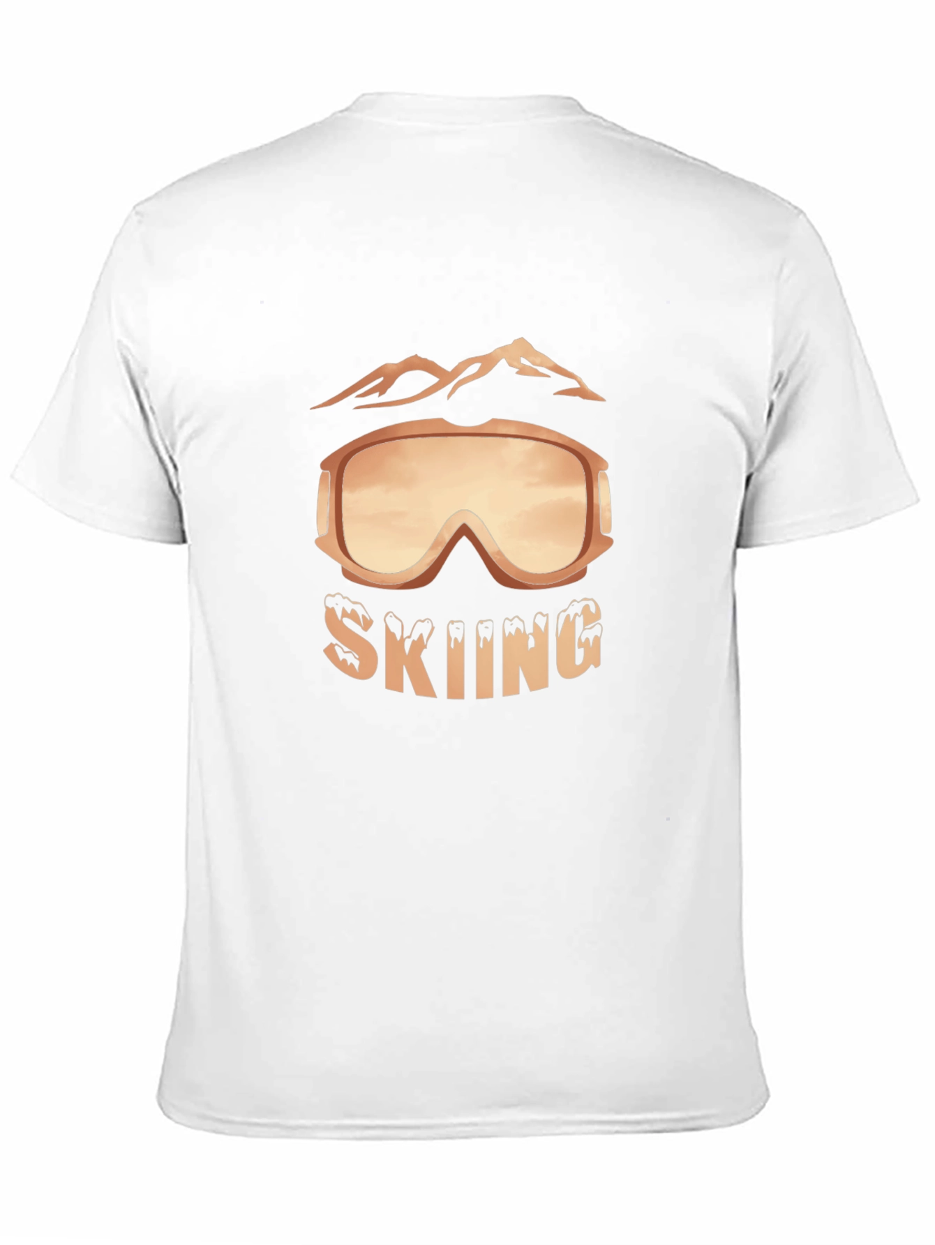 Skiing Graphic Tee - Mountain Goggles Design