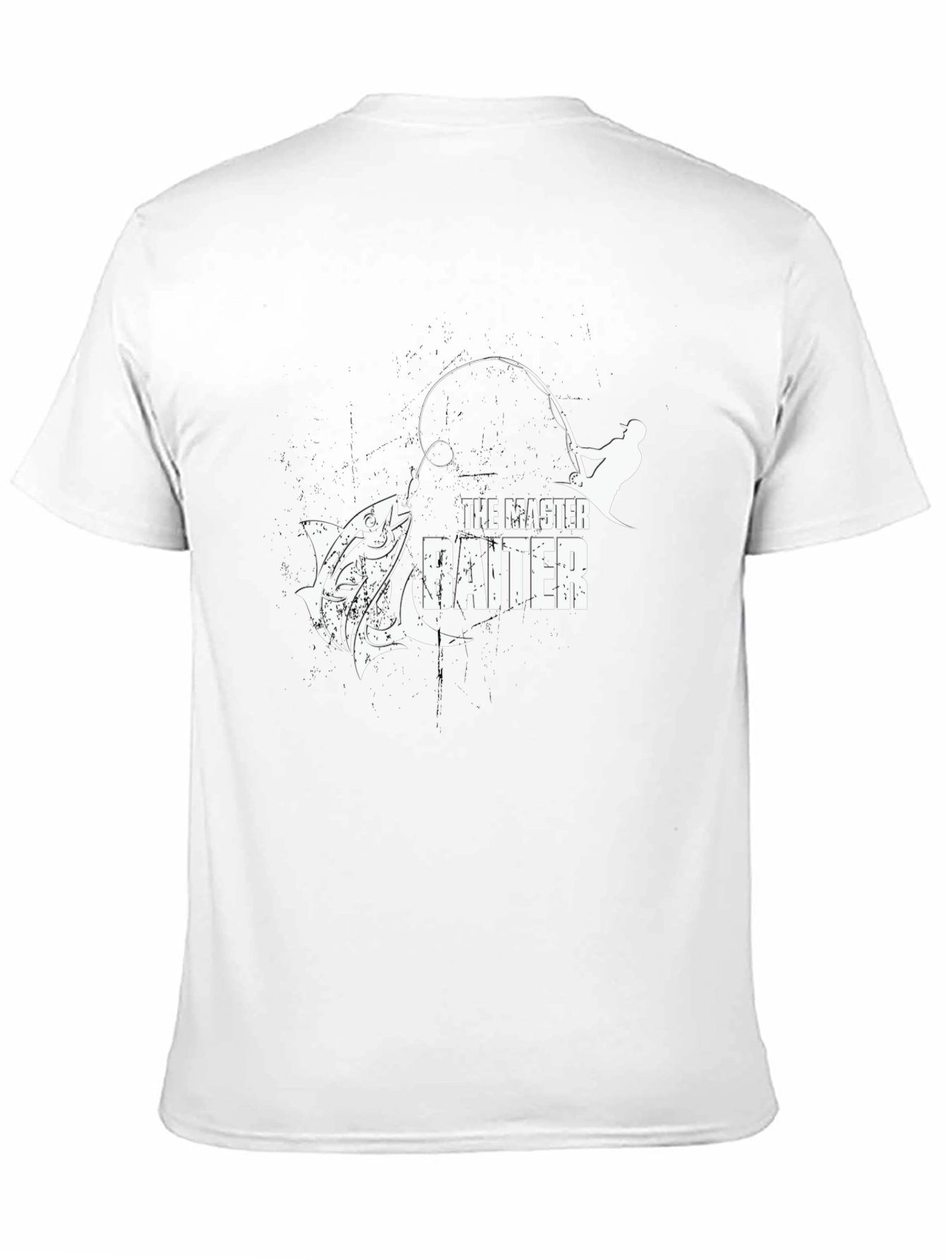 The Master Baiter Fishing T-Shirt - Black Graphic Tee
