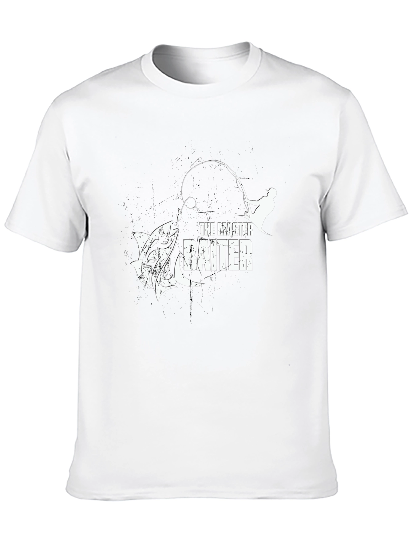 The Master Baiter Fishing T-Shirt - Black Graphic Tee