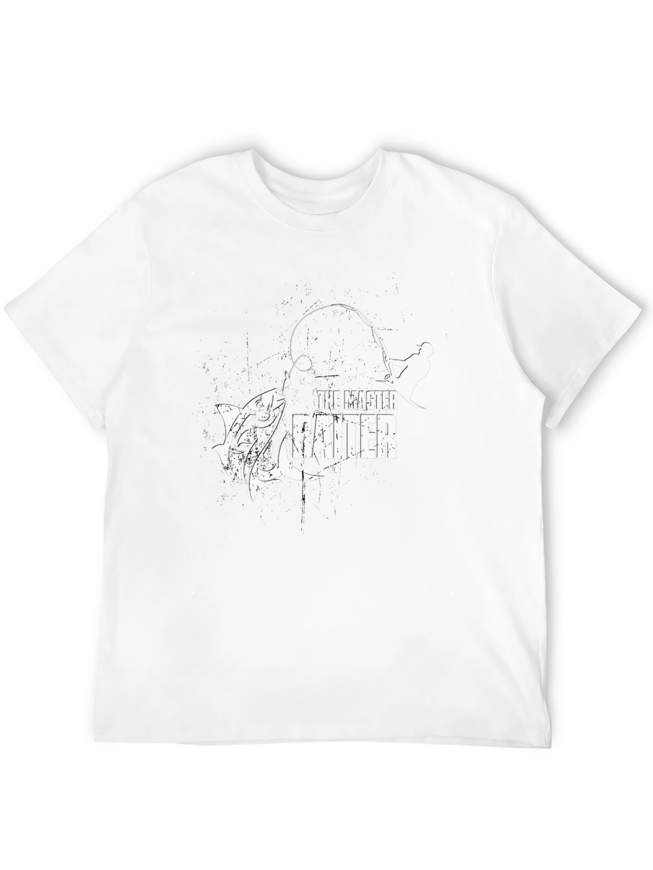 The Master Baiter Fishing T-Shirt - Black Graphic Tee