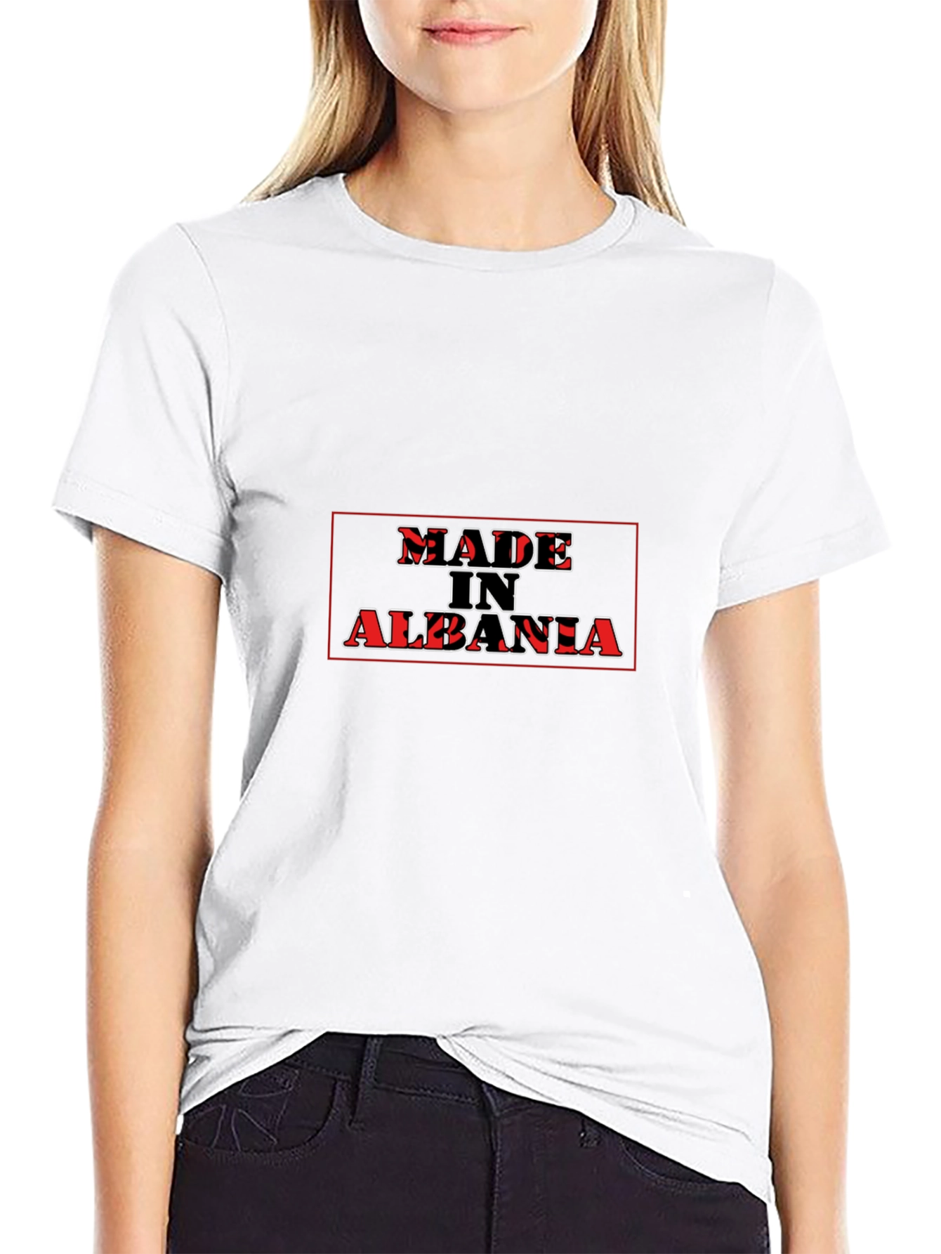 Made in Albania T-Shirt | Black Graphic Tee
