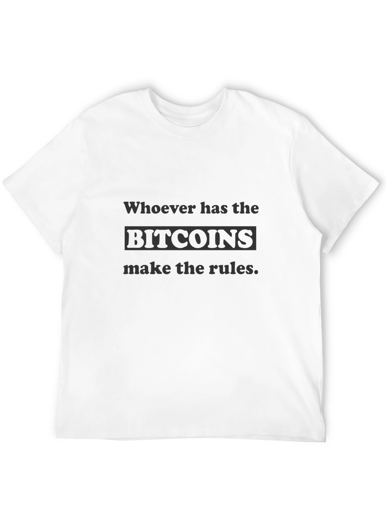 Bitcoin Rules Graphic T-Shirt - Crypto Fan Apparel
