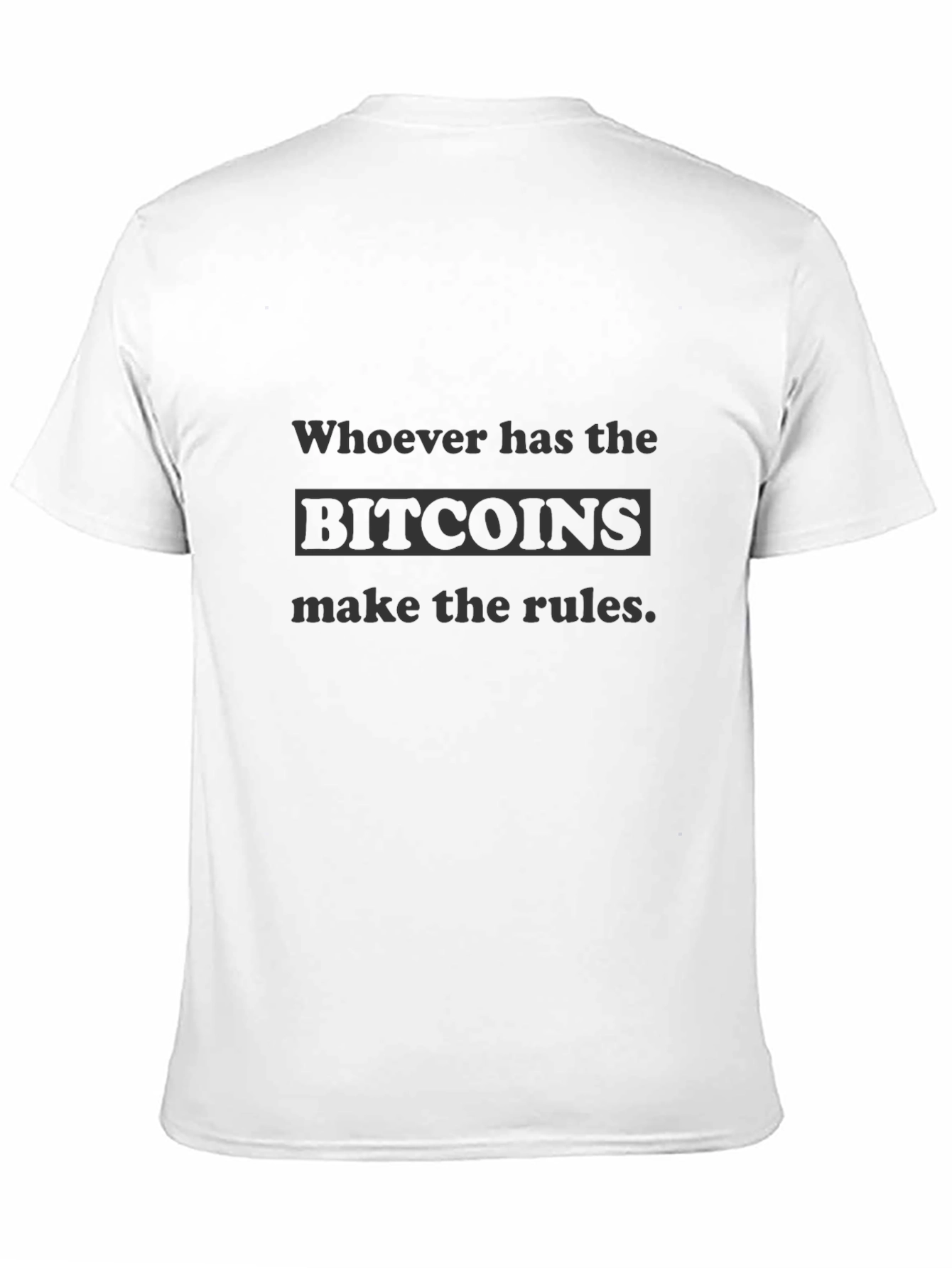 Bitcoin Rules Graphic T-Shirt - Crypto Fan Apparel