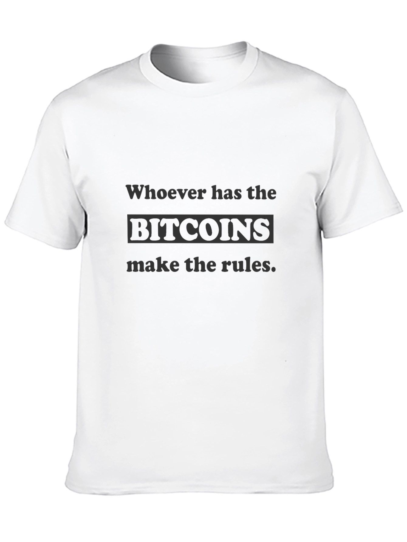 Bitcoin Rules Graphic T-Shirt - Crypto Fan Apparel