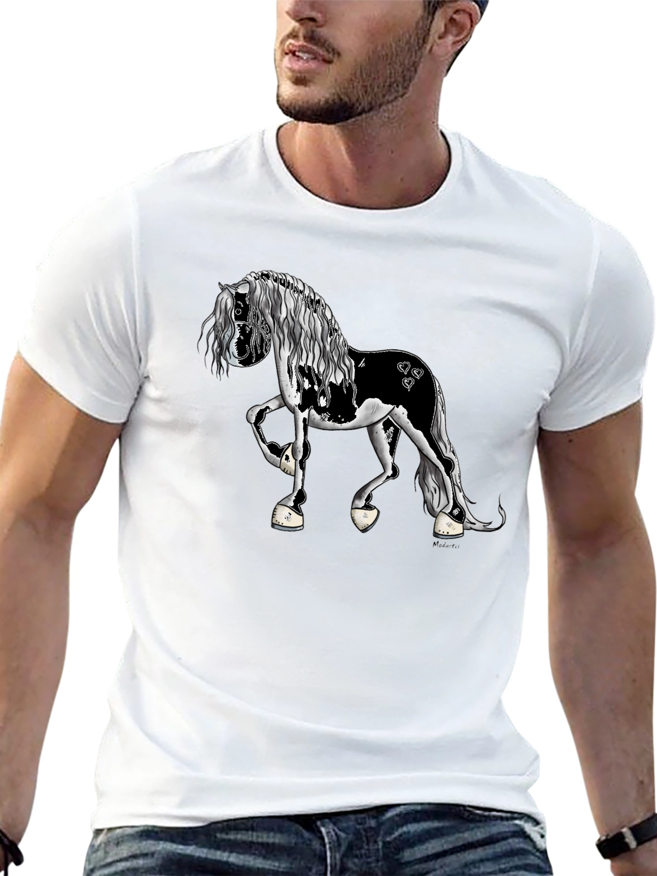Horse Graphic Black T-Shirt