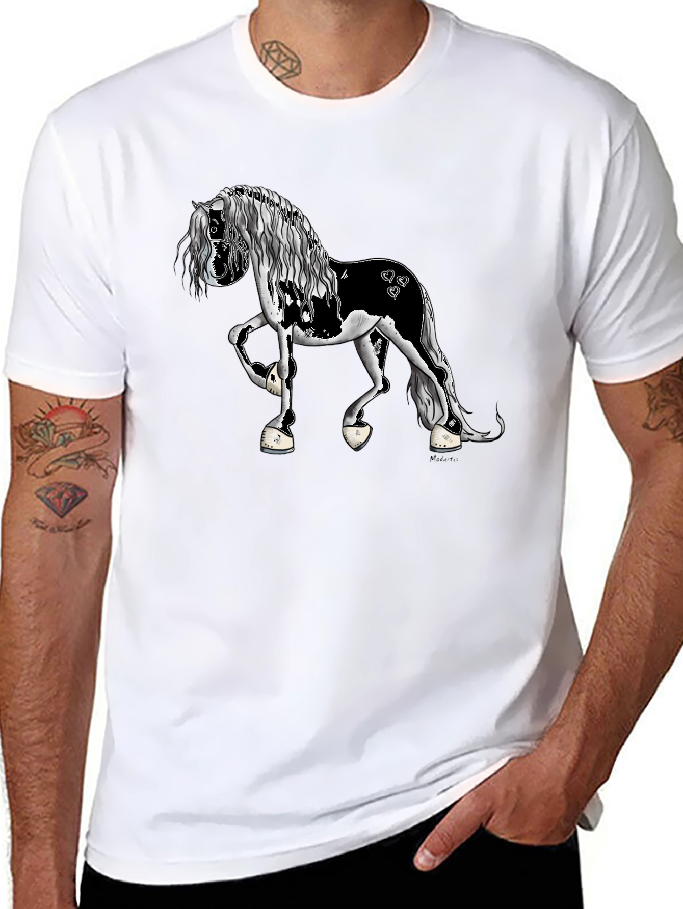 Horse Graphic Black T-Shirt