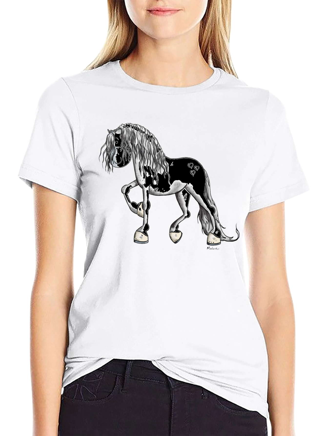 Horse Graphic Black T-Shirt