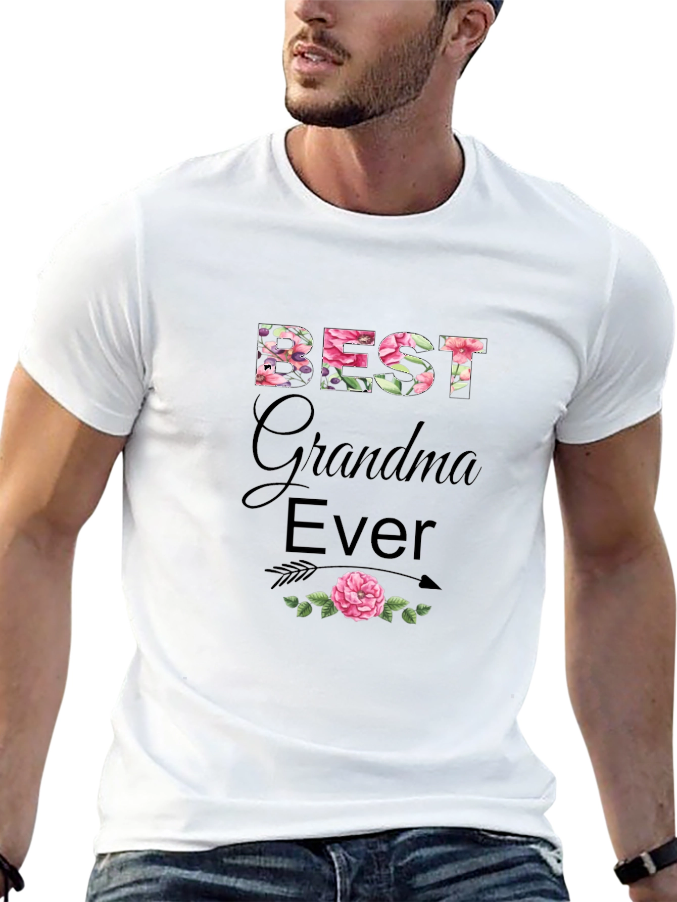 Best Grandma Ever Floral T-Shirt