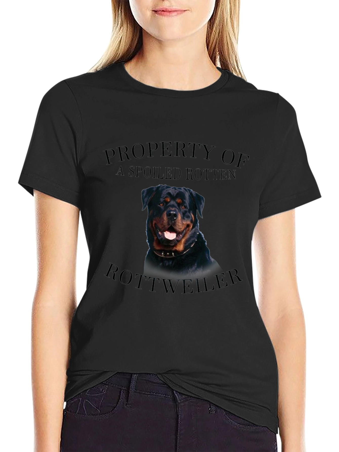 Spoiled Rotten Rottweiler T-Shirt - Dog Lover Tee