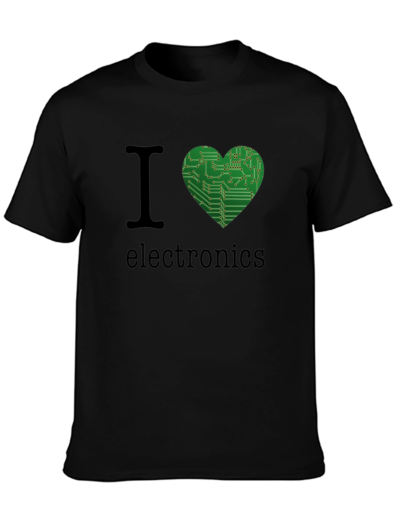 I Heart Electronics T-Shirt - Circuit Board Design